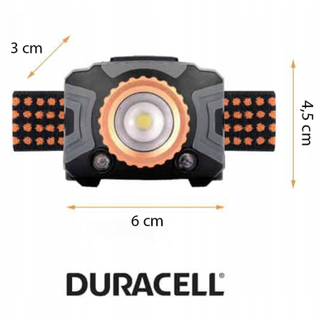 LED čelovka Baterie 3xAAA 350lm 3 režimy DURACELL
