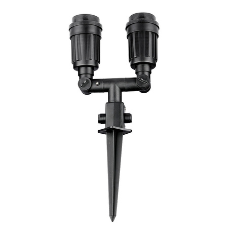 Zahradní lampa Reflektor 2xE27 Movable Black VT-729 V-TAC