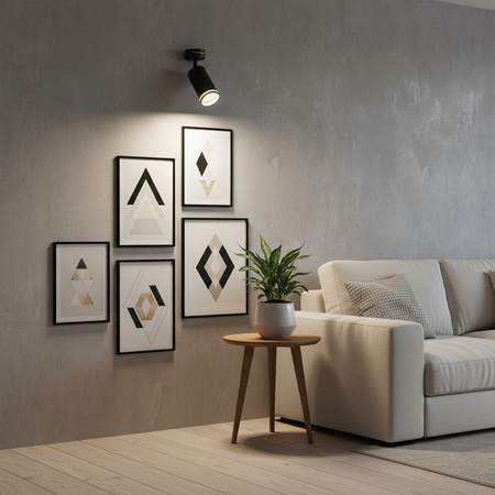 GU10 Black PARIS Sanico Goldlux Reflektorový reflektor na stěnu a strop