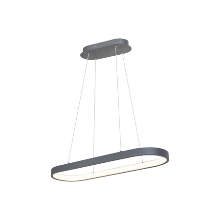 Stropní závěsné svítidlo LED 84W 4854lm 4000K stmívatelné šedé moderní Athos Rabalux