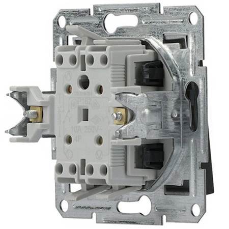 Roletový spínač bez rámečku. dvojitý Asfora Anthracite