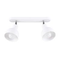 Stropní svítidlo ELBA 2xE27 Reflektor Moving white Loft SOLLUX