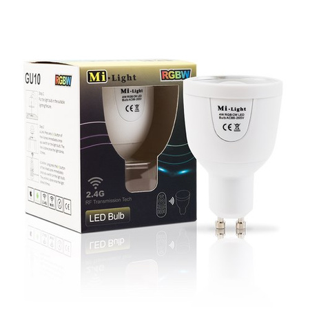 GU10 LED žárovka 4W 280lm RGB+CCT Wi-Fi Mi-Light - FUT103