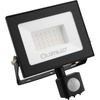 LED Reflektor snímač pohybu 30W, 6500lm 6500K IP44 Černá ZUNA2 LUMILED