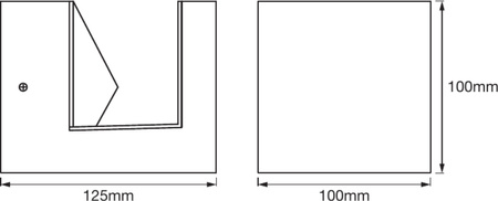 Moderní fasádní nástěnné svítidlo PYRAMID LEDVANCE 9W 3000K Endura Style