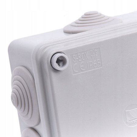 Hermetická instalační krabice pro povrchovou montáž S-BOX 106 100x100x50 IP65 6 PAWBOL tlumivek