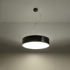 LED závěsné stropní svítidlo ARENA 3xE27 kruhové 45cm černé SOLLUX