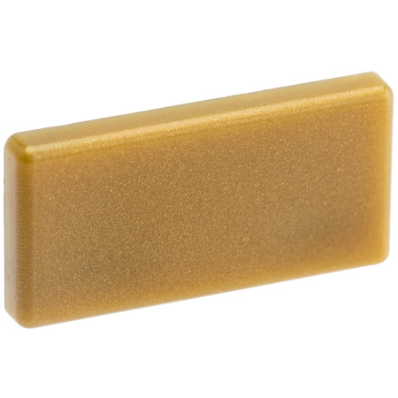 Záslepka pro Povrchový Profil MINI, Plná Zlatá Plastová LUMILED