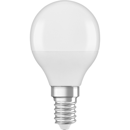LED žárovka kulová E14 P45 4,9W = 40W 470lm 3000K teplá 150° Ledvance