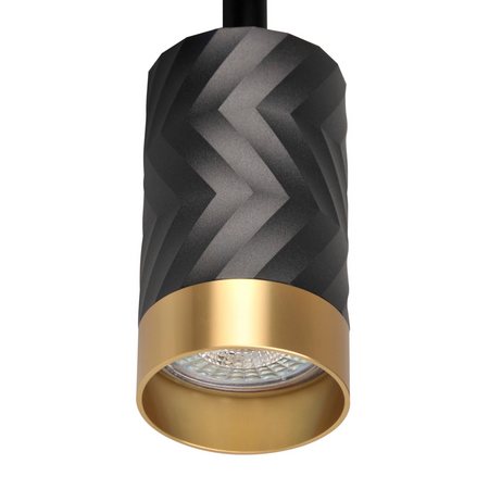 Nástěnná a stropní bodová svítidla 4x GU10 černá zlatá ARRAS Sanico Goldlux