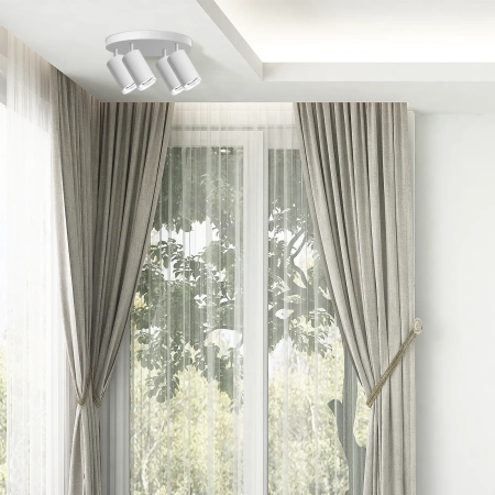 Povrchové stropní svítidlo 4x GU10 bílé IP44 TURYN Sanico Goldlux