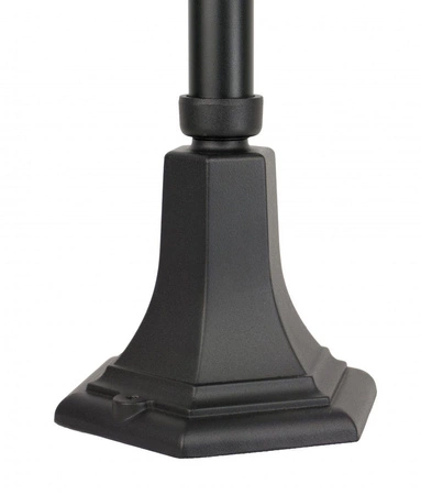 Venkovní zahradní lampa sloupová lucerna E27 vitráž K 5002/2 N 110cm černá Su-Ma