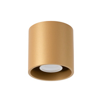 Stropní svítidlo pro povrchovou montáž ORBIS 1 Spot Tuba GU10 Gold Minimalist SOLLUX