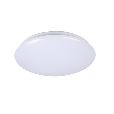 Plafond LED lampa s pohybovým čidlem pro povrchovou montáž 12W 900lm 4000K neutrální IP44 kulatá bílá CORSO KANLUX