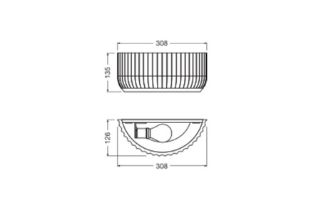 Dekorativní nástěnné svítidlo Nástěnná povrchová montáž E27 Bílá Dekor Ledvance