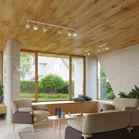 Nástěnné svítidlo OCULARE GU10 s reflektorem Pohyblivé Minimalistické bílé SOLLUX