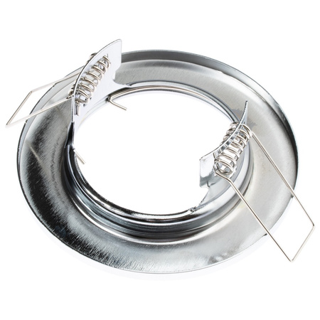 Halogenová Podhledové svítidlo GU10, MR16 Stálá Kulatá Chrom Plech LUMILED