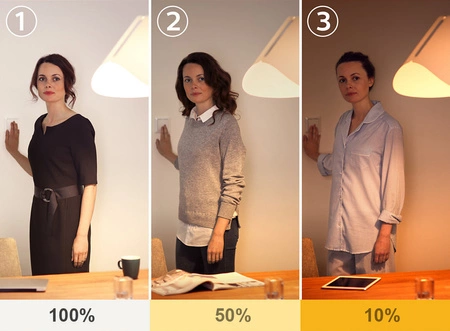 Žárovka LED BALL FILAMENT E27 4W = 40W 2700K Teplá bílá stmívatelná 3-stupňová Kobi