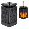 Zahradní lucerna LED Solar Decorative Flame Square 17cm