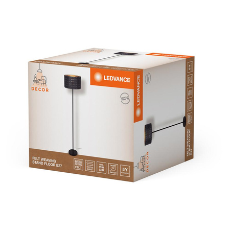 Dekorativní stojací lampa E27 Grey Decor Ledvance