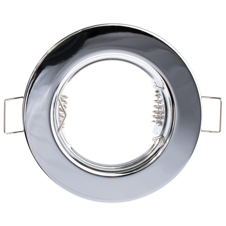Halogenová Podhledové svítidlo GU10, MR16 Stálá Kulatá Chrom Plech LUMILED