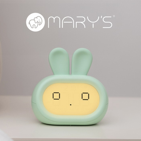 Dětský elektronický budík zelený USB dobíjecí 1200mAh MARY'S KINGDOM