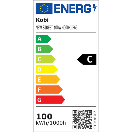 LED pouliční lampa Nové pouliční svítidlo 100W 17000lm 4000K KOBI