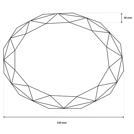 Plafond LED světlo pro povrchovou montáž GLORY2 24W IP44 Round 35cm LUMILED