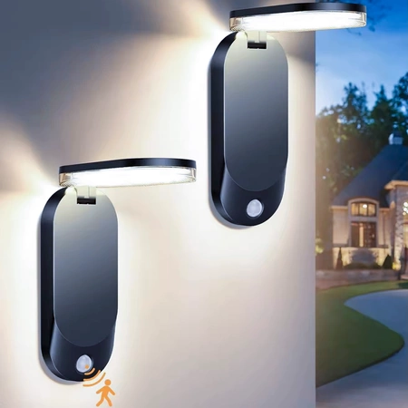 LED solární zahradní svítidlo Senzor pohybu a soumraku 4000K IP65