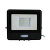 Reflektor LED 20W 1510lm 3000K IP65 Black s pohybovým senzorem a funkcí CUT-OFF Samsung Chip VT-128S-1-B V-TAC