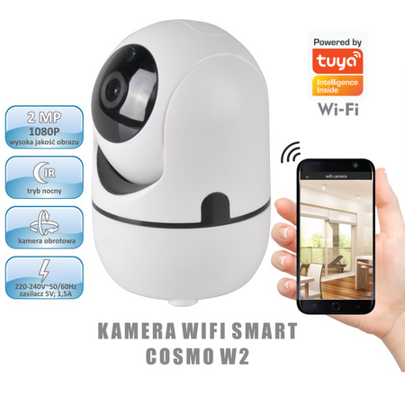 COSMO W2 Full HD 2Mpx Interní kamera Tuya SMART WIFI GOLDLUX (Polux) PIR