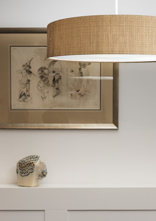 TURDA Stropní svítidlo 8950 Nowodvorski Gold 3xE27 Závěsné kulaté PVC+ocel 65 cm Classic