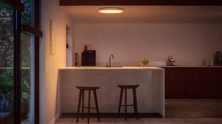 Plafond LED stropní svítidlo pro povrchovou montáž 40W 2850lm IP20 Bílá a barevná Ambiance RGB + TW White 39,5cm Smart SMART Zigbee Bluetooth Surimu Philips HUE