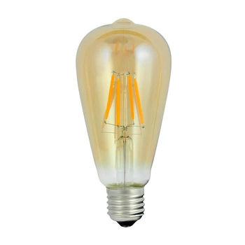 LED žárovka E27 ST64 4W = 30W 320lm 2200K Warm 360° Filament GOLDLUX (Polux)