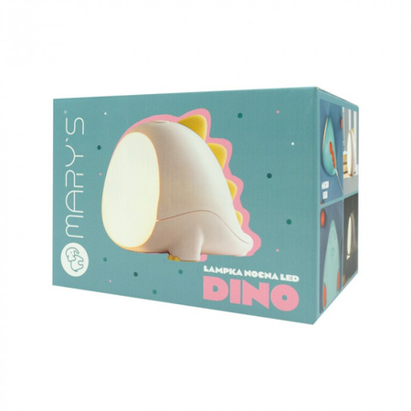Dětské noční světlo LED 1,6 W 3000-6500K teplé a studené USB dobíjecí 1200mAh růžové DINO MARY'S