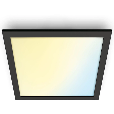 LED povrchový panel 30x30 Stropní světlo 12W CCT TW Black SMART WiFi WiZ