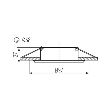LED GU5.3 GU10 Kruhové černé svítidlo Liglo Kanlux pro zápustnou montáž halogenového bodového svítidla