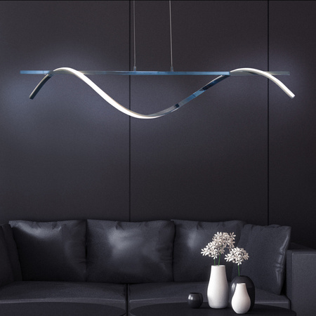 Stropní závěsné svítidlo LED 23W 3600lm 4000K Neutral Silver Rumba Sanico Goldlux