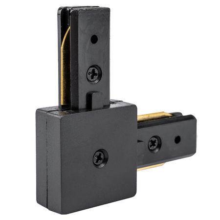 Rohový konektor černý pro jednofázové přípojnice LUMILED