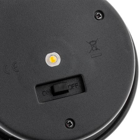 LED solární lampa Venkovní zahradní stojící lucerna 3000K IP44 35cm soumrakový senzor