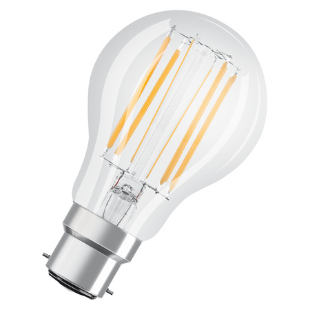 LED žárovka A60 B22d 11W = 100W 1521lm 6500K studená bílá 300° Dimmable Retrofit Filament CLASSIC Osram