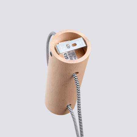 Závěsné svítidlo E27 přírodní dřevo bílé Nimbi Peach Puff SL.1644 Sollux