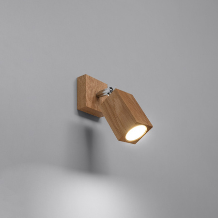 LED nástěnné svítidlo KEKE GU10 Nástěnné svítidlo Moving oak SOLLUX