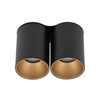 EYE TONE II Plafondová lampa 8087 Nowodvorski Černo-zlatá 2xGU10 Stropní bodová lampa Moderní