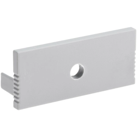 Záslepka pro Podtynkový Architektonický Profil typ P, XL s Otvorem Šedá Plastová LUMILED