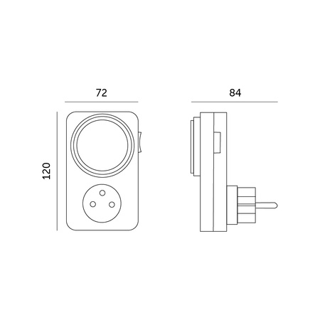 Programátor chytré zásuvky Denní časovač 3680W 16A Chytrá zásuvka WiFi Kobi