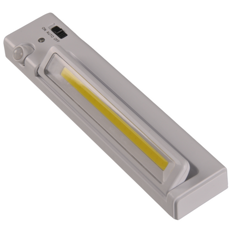 LED svítidlo na nábytek pod skříňku se senzorem pohybu 110 lm pohyblivé samolepicí baterie bílé GOLDLUX (Polux)