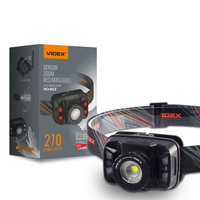 Nabíjecí LED svítilna s dotykovým senzorem 5W 270lm 5000K H045Z ZOOM VIDEX