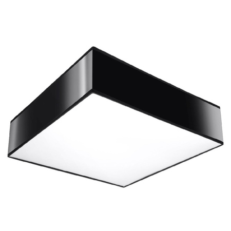 Svítidlo pro povrchovou montáž HORUS 2xE27 Plafond Square 35cm Moderní černobílé SOLLUX