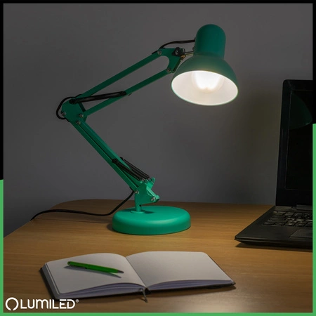 Stolní lampa E27, Mátová + držák na stůl TOBI LUMILED